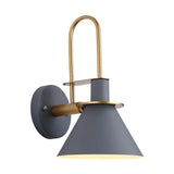 Moderne LED-Wandleuchte aus Metall für das Schlafzimmer, konisches Design