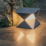 Moderne schwarze Terrassenlaterne IP65 für Garten