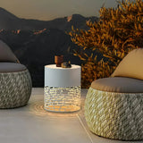 Weiße Outdoor-Stehlampe aus Edelstahl – IP54 für Garten und Terrasse