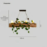 Pendelleuchte Landhaus aus Holz für den Esstisch