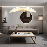 Pendelleuchte Stoff Groß Weißer in Bogenform Skandinavisch für Esszimmer