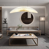 Pendelleuchte Stoff Groß Weißer in Bogenform Skandinavisch für Esszimmer