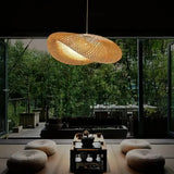 Pendelleuchte aus Rattan im skandinavischen Stil mit LED für den Esstisch