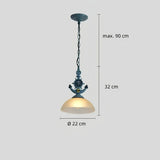 Pendelleuchte im Landhausstil aus Glas für das Esszimmer