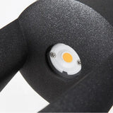 Pollerleuchte für den Garten – IP65 Außenleuchte aus Metall, Schwarz