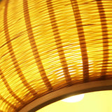 Rattan-Außenwandleuchte in Kürbisform, IP65