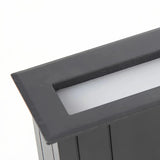 Rechteckige LED-Wandeinbauleuchte IP65 aus Metall für Außenbereich