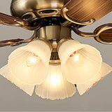 Retro-Deckenventilator mit Licht fürs Wohnzimmer