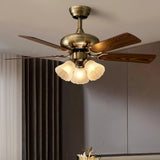 Retro-Deckenventilator mit Licht fürs Wohnzimmer