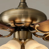 Retro-Deckenventilator mit Licht fürs Wohnzimmer