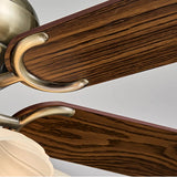 Retro-Deckenventilator mit Licht fürs Wohnzimmer