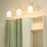 Retro Bad-Wandleuchte IP44, verstellbar – Blumendesign, 2–4-flammig