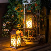 Retro Solar-Gartenlaterne, Tragbar und wetterfest