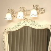 Retro Bad-Wandleuchte IP44, verstellbar – Blumendesign, 2–4-flammig
