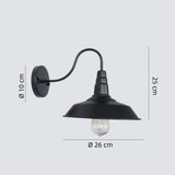 Retro LED Außenwandleuchte IP65 für Garten und Terrasse