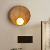 Runde Design-Wandleuchte im japanischen Stil für das Schlafzimmer