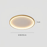 Flache LED-Deckenleuchte aus Holz, dimmbar, Ringdesign, für das Schlafzimmer