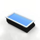 Flache rechteckige LED-Deckenleuchte mit Sonnenlicht-Optik