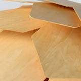 Skandinavische Pendelleuchte aus Eichenholz für den Esstisch, Zapfenform