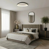 Skandinavische LED-Deckenleuchte fürs Schlafzimmer, dimmbar und ultraflach