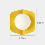 Skandinavische Morandi Wandleuchte in Kugelform