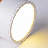 Skandinavischer Aufbaustrahler flach LED rund für Flur