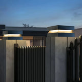 Sockelleuchte Terrasse Solar IP65 in Schwarz eckig