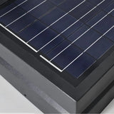 Sockelleuchte Terrasse Solar IP65 in Schwarz eckig