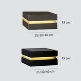 Sockelleuchte Terrasse Solar IP65 in Schwarz eckig