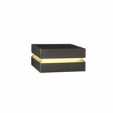 Sockelleuchte Terrasse Solar IP65 in Schwarz eckig