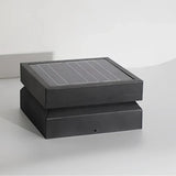 Sockelleuchte Terrasse Solar IP65 in Schwarz eckig