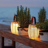 Solar-Gartenlaterne LED tragbar IP65
