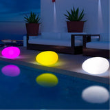 Solar-Gartenleuchte in Steinoptik mit RGB-Farbwechsel