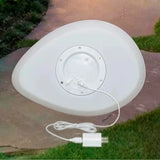 Solar-Gartenleuchte in Steinoptik mit RGB-Farbwechsel