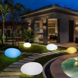 Solar-Gartenleuchte in Steinoptik mit RGB-Farbwechsel
