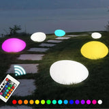 Solar-Gartenleuchte in Steinoptik mit RGB-Farbwechsel