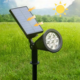 Solar-LED-Gartenstrahler mit Erdspieß, IP65