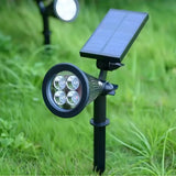 Solar-LED-Gartenstrahler mit Erdspieß, IP65