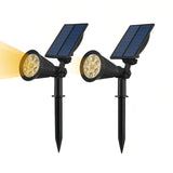Solar-LED-Gartenstrahler mit Erdspieß, IP65