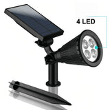 Solar-LED-Gartenstrahler mit Erdspieß, IP65