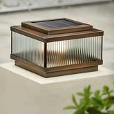 Solar-Sockelleuchte aus Messing IP65 für Terrasse und Garten