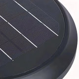Solar-Sockelleuchte für den Außenbereich, Schwarz, IP65