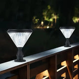 Solar-Sockelleuchte für den Außenbereich, Schwarz, IP65
