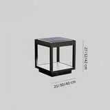 Solar-Terrassenlaterne eckig IP65 für Garten