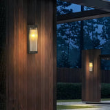 Solar Außenwandleuchte aus Glas für Terrasse und Veranda, IP65