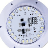 Solar Stehlampe Outdoor Weiß mit RGB, IP65, in Zylinderform