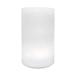 Solar Stehlampe Outdoor Weiß mit RGB, IP65, in Zylinderform