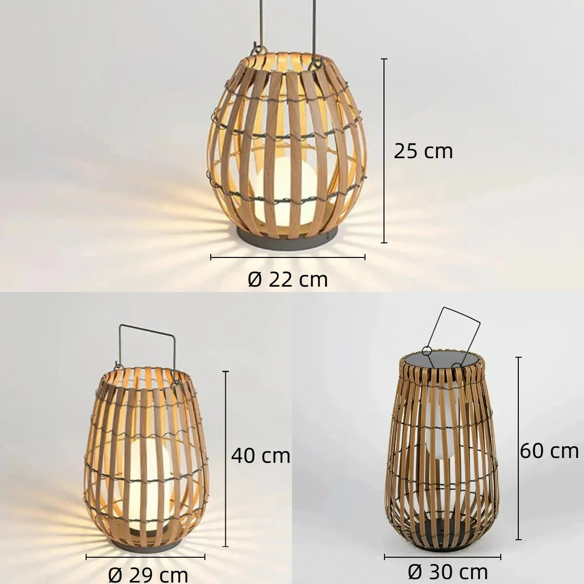 Diese Rattan Stehlampe ist vor allem als dekorative Außenbeleuchtung gedacht. Sie sorgt für stimmungsvolles Licht und eine warme Atmosphäre im Außenbereich.