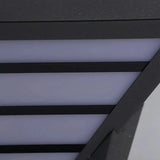 Solar Sockelleuchte für den Außenbereich IP65 – Schwarz