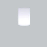 Solar Stehlampe Outdoor Weiß mit RGB, IP65, in Zylinderform